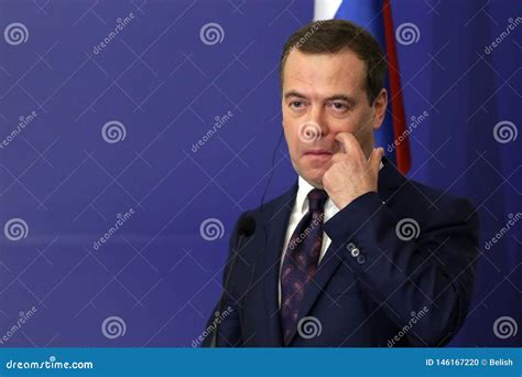 Russian Prime Minister Dmitry Medvedev Editorial Image - Image of sofia ...