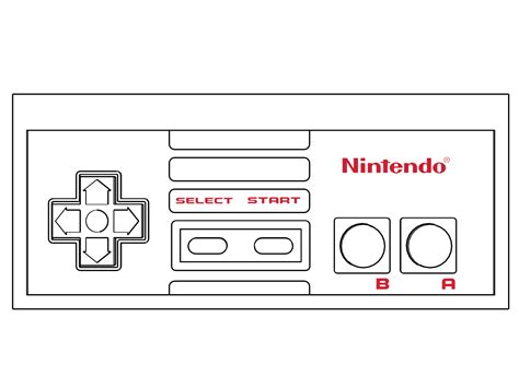 NES Controller DIY Coffee Table Top Plans / Blueprint 44 7/8 L X 19 1/2 H - Etsy UK