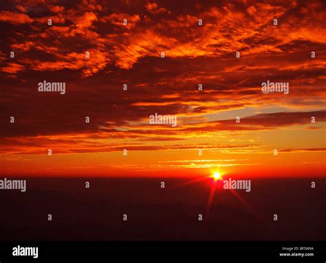 Sunset of Jinji Mountain, Ningbo, Zhejiang Province, China Stock Photo - Alamy