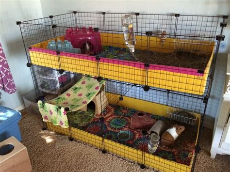 Reinforce a stacked C and C cage by adding extra grids perpendicular to the walls between the ...