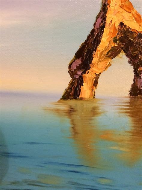 Sea and rocks original oil painting Beach landscape Summer | Etsy