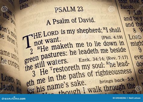 Psalm 23 - the Lord is My Shepherd Stock Photo - Image of read, faith: 69048286