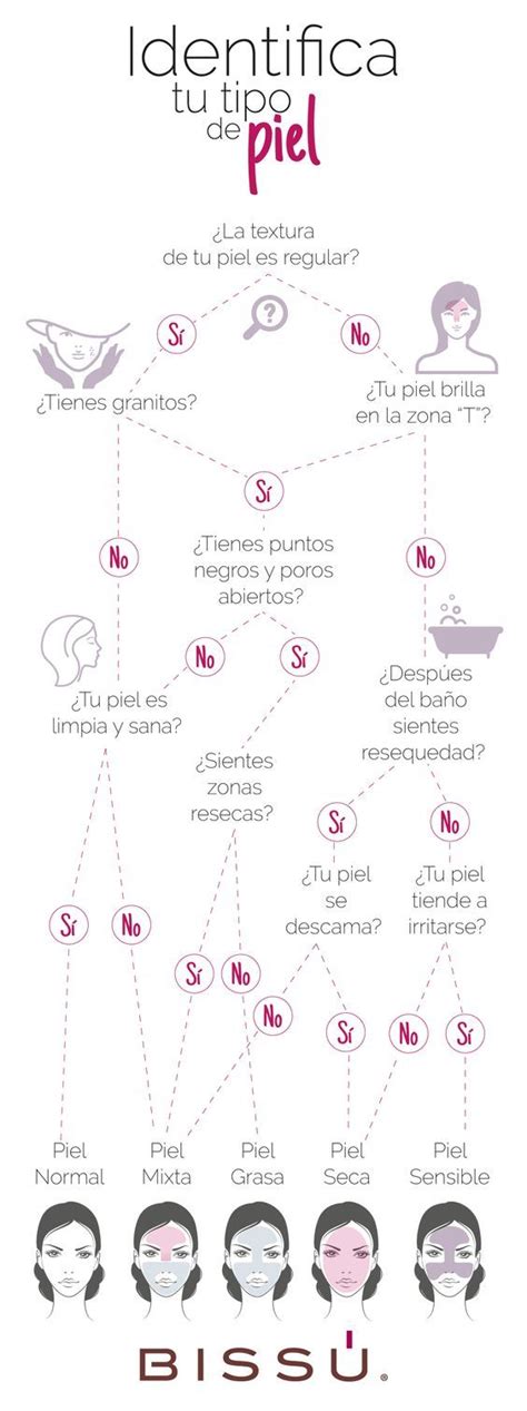 Con la ayuda de este diagrama conoce tu tipo de piel… Beauty Box, Beauty Make Up, Beauty Secrets ...