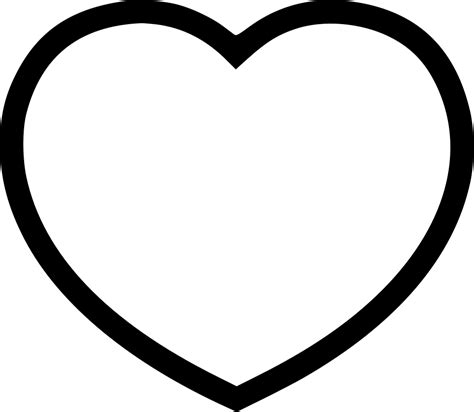 Real Heart Outline Png - Line Art Heart Png - Free Transparent PNG ...