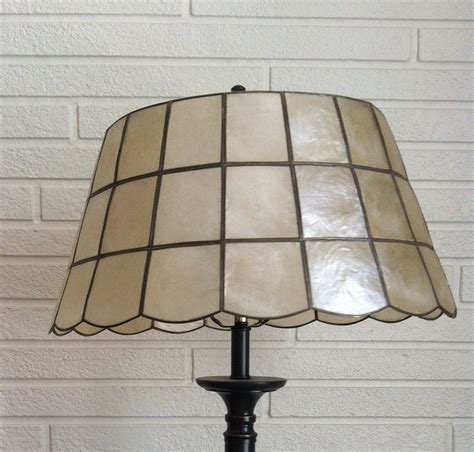 Items similar to Vintage Capiz Shell Lamp Shade on Etsy