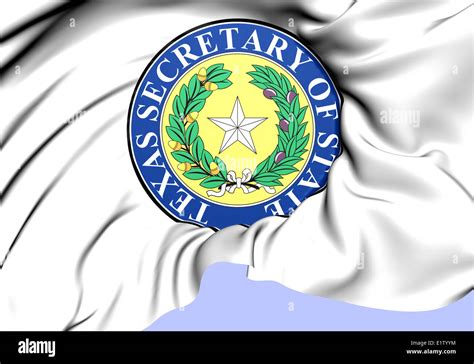 Texas Secretary of State Seal, USA. Close Up Stock Photo - Alamy