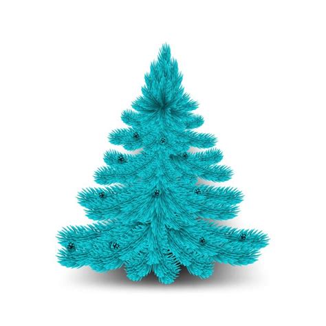 Premium Vector | Christmas decoration ideas whit blue pine tree