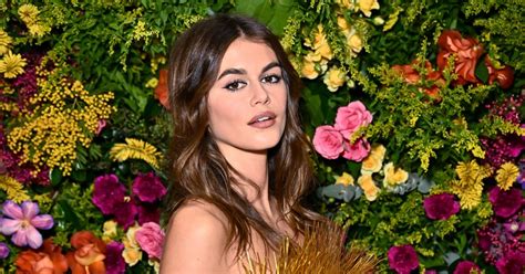 Kaia Gerber Shines in Gold Fringe Dress at BAFTAs Afterparty - Monika Kane