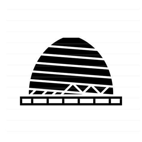 Kigali – Rwanda: Kigali Convention Centre (glyph) - Landicons