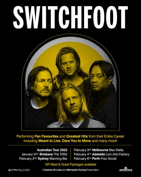 SWITCHFOOT January / February 2023 Australian Tour - The Rockpit