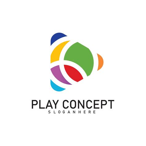 Colorful Play logo design concept. Play logo template vector. Icon Symbol 16176030 Vector Art at ...