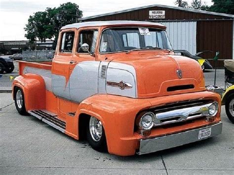 1956 Ford COE Custom Mega Pick Up Truck | Customized Cars, Hot Rods,