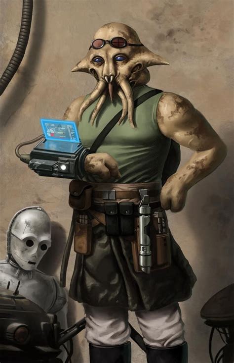 Quarren Jedi Technician by Jedi-Art-Trick on DeviantArt in 2020 | Star wars species, Star wars ...