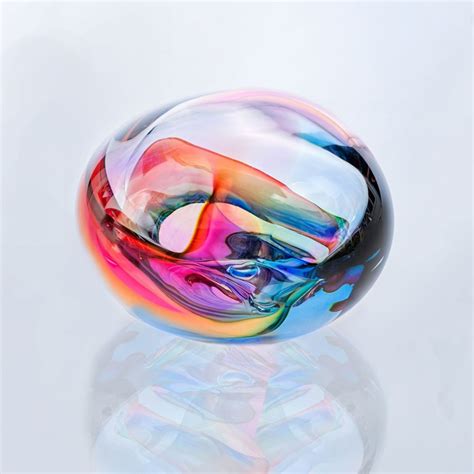 Dichroic Glass Sculpture Bodemschat L Multicolour Siem Van Der Marel ...