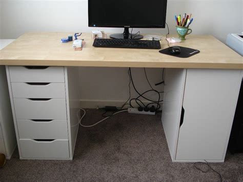 IKEA desk top + Alex drawer and storage units | in Edinburgh | Gumtree