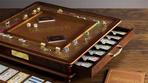 Winning Solutions Monopoly Luxury Edition board game has a faux-leather rolling area » Gadget Flow