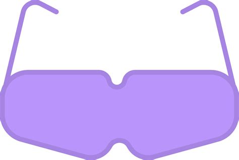 Isolated Glasses Icon in Purple Color Flat Style. 24195046 Vector Art ...