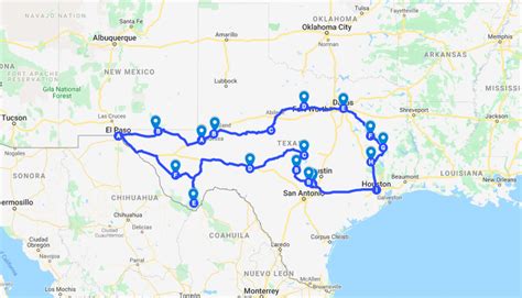 Ultimate Texas Road Trip Map