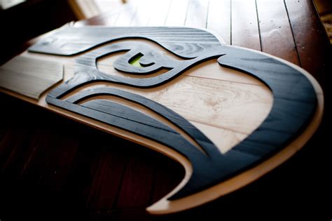 Seattle Seahawks Custom Wood Flag – Patriot Wood