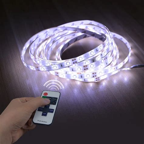 Dimmable LED Tape Lamp 110V 220V To 12V LED Strip Light RF Remote ...