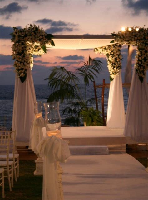 Gorgeous sunset wedding Beach Wedding Groomsmen, Beach Wedding Centerpieces, Beach Wedding ...