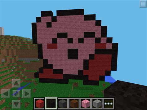 Kirby Minecraft pixel art v2 by aSteamPunkPony on DeviantArt