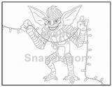 Gizmo Gremlins Coloring Pages Sketch Page sketch template
