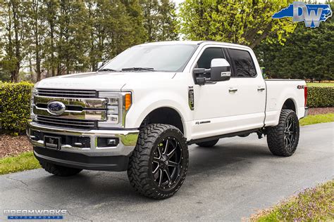 White Ford F250 Black Fuels — Dreamworks Motorsports