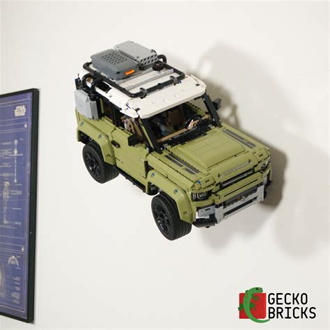 STL file Wall Mount for LEGO Technic Land Rover Defender 42110 Angled & Flush 🚗・3D print model ...