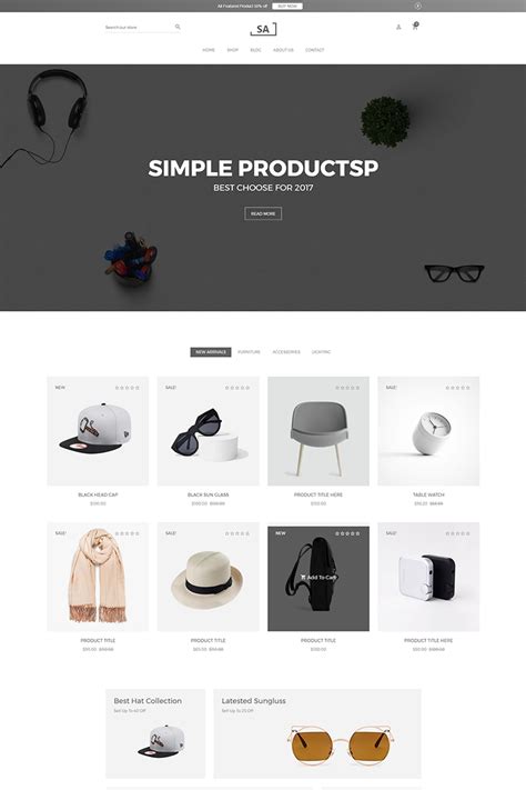 Sa - Minimalist eCommerce Shopify Theme #64748