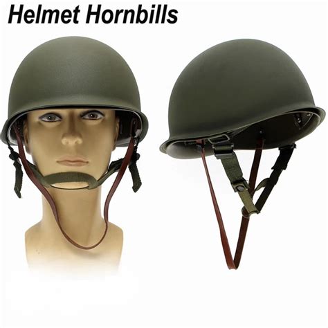 New Replica WW2 M1 US Army Military Metal Helmet for Hunting Airsoft Protective Helmet-in Self ...