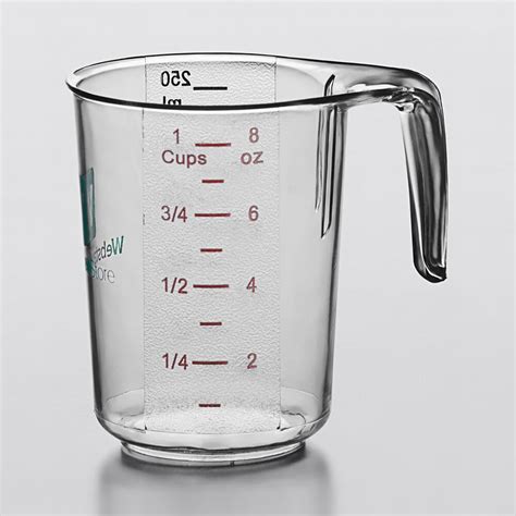 1 Cup Measuring Cup - Plastic | WebstaurantStore