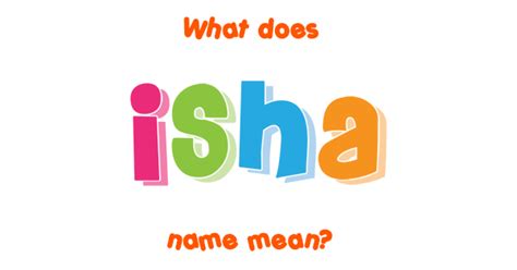 Isha name - Meaning of Isha