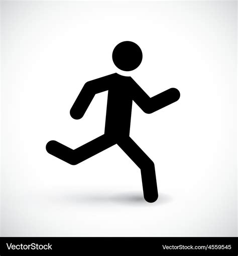 Stick Figure Running Svg