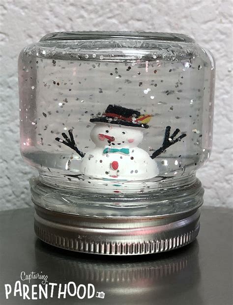 DIY Snow Globe Sensory Jar • Capturing Parenthood