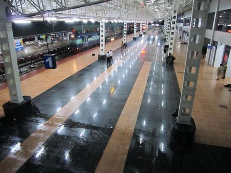 Gleaming new interiors of the new world-class Hubli Railway station ...