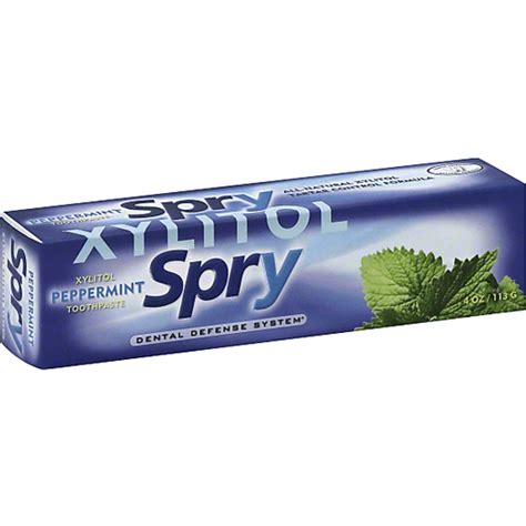 Spry Xylitol Toothpaste - Peppermint - 4 oz. | Shop | Superlo Foods