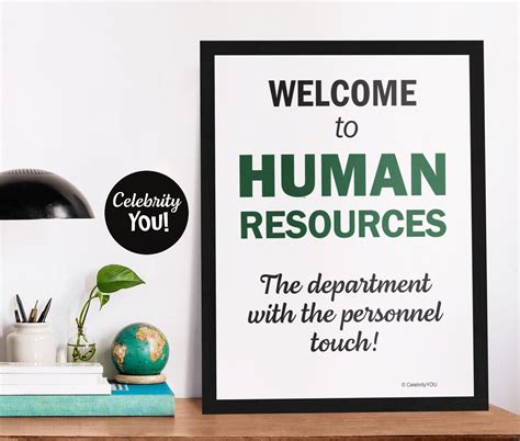 Welcome to Human Resources PRINTABLE HR Department Sign | Etsy