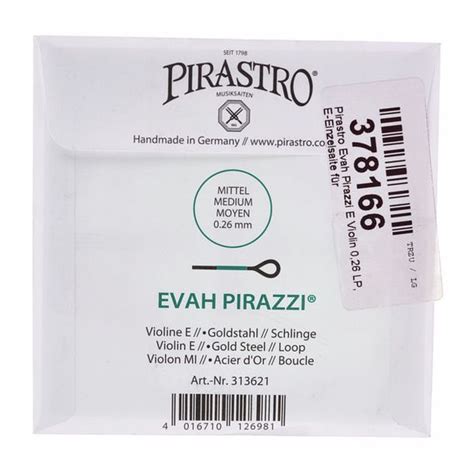 Pirastro Evah Pirazzi E Violin 0,26 LP – Thomann United States