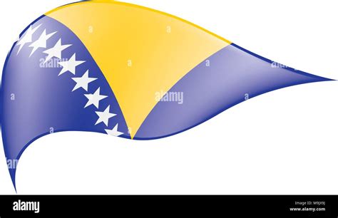 Bosnia and Herzegovina flag, vector illustration Stock Vector Image ...