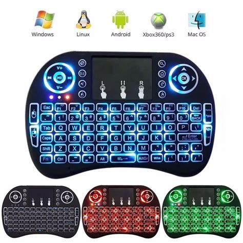 Mini Wireless Keyboard RF500 2.4GHz Air Touchpad Mouse, Compatible With ...