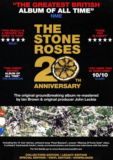 THE STONE ROSES 20th Anniversary Poster