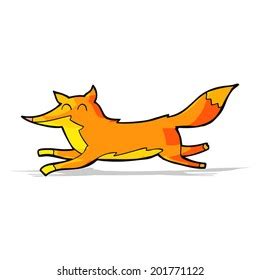 Cartoon Running Fox Stock Vector (Royalty Free) 201771122 | Shutterstock