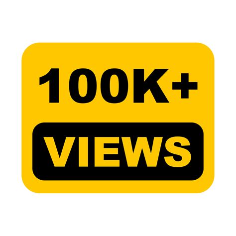 100k, 100k Views, 100k Views Png 28542103 PNG