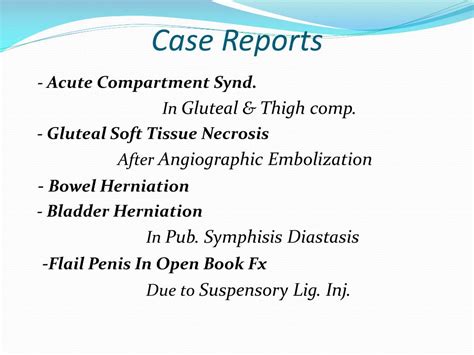 PPT - Pelvic Fracture Complications PowerPoint Presentation, free download - ID:1159970