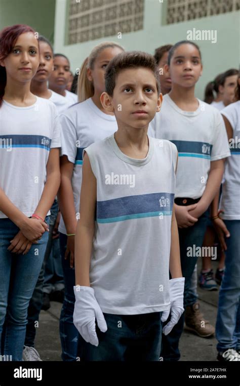 Young Brazilian students in school uniform Stock Photo - Alamy