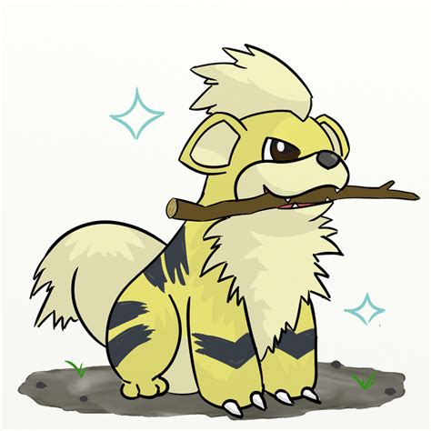 Shiny Growlithe by LukeBlizz on DeviantArt