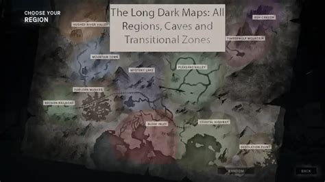 The Long dark maps: All regions (2023) with a regional guide