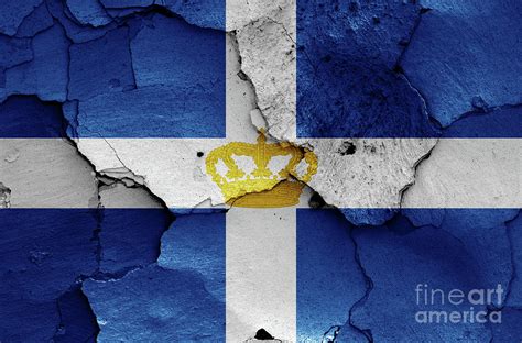 historical Kingdom of Greece flag in WW2 Photograph by Dan Radi - Fine ...