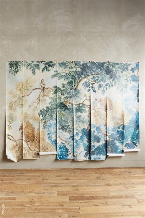 Anthropologie wallpaper | Mural wallpaper, Mural, Anthropologie wall art